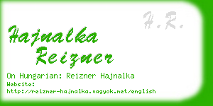 hajnalka reizner business card